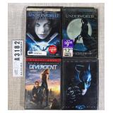 Underworld Batman Divergent DVDs Set of 4