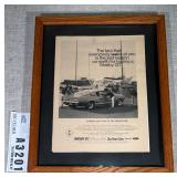 Vintage Car Shelby GT Ad Framed