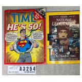 Vintage Time & National Geographic Magazines 1988