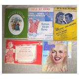 Ephemera Lot Sheet Music, Magazines, Calendar