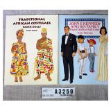 Paper Doll Books JFK & African Costumes