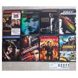 Action Adventure Movies on DVD Lot of Eight