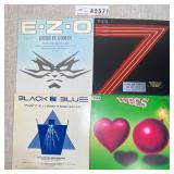 Vinyl Records Ezo, Red 7, Tubes, Black N Blue