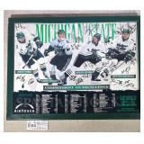 MSU Hockey Poster in Frame Signed