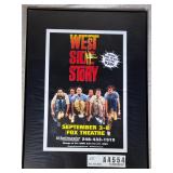 Westside Story Musical Theater Poster Framed