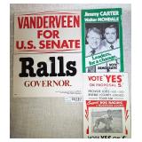 Vintage Political Signs Carter Ralls Vanderveen