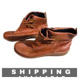 Ankle Boots with Band Closure Brown Size 15