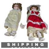 Dolls Heritage Lot of 2 15' Red Yellow w/ Box