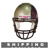 Helmet Riddell Football Gold Maroon Rams Horn
