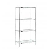Stationary Wire Shelving Unit Silver New in Box