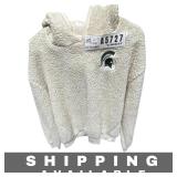 Fleece Hoodie Michigan State University White M