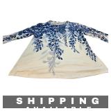 Top Girls 3/4 Sleeve Crewneck Floral XL