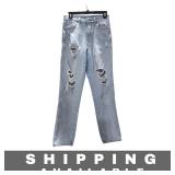 Jeans Arizona High Rise Mom Ripped Light Wash 7