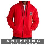 Lucky Brand Red Full Zip Hoodie Sweatshirt Medium
