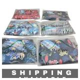 6 Mens Swim Trunks Drawstring Large New
