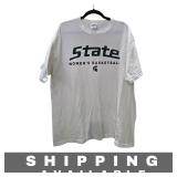 Vintage MSU Women's Basketball T Shirt White XL