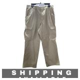 Mens Relaxed Fit Khaki Cargo Pants 38 x 30 New