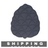 7 Maidmaix Leaf Shape Dog Mat Dark Gray New