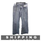 Mens Relaxed Bootcut Jeans 34 x 30 100% Cotton