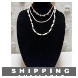 3 Bohemian Style Necklace & Heishi Shell Choker