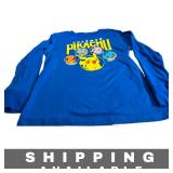 Kids Long Sleeve Pokemon Pikachu T Shirt Blue S 8