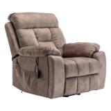 Recliner Sofa Lounge Chair Heat Massage Brown NIB