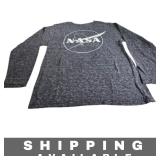 Long Sleeve NASA T Shirt Gray Medium
