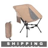 Portable Folding Camping Chair Khaki Tan NIB