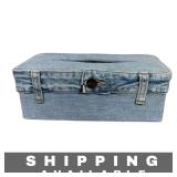 Upcycled Denim Tissue Box Cover