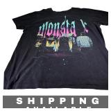 T Shirt Monsta X K Pop Black Unisex Short Sleeves