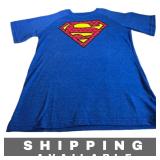 Superman Under Armour T Shirt Blue Size 8