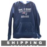 Hoodie New England Patriots NFL Team Blue Large