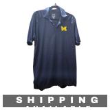 Polo Shirt Michigan Wolverines Embroidered Men M