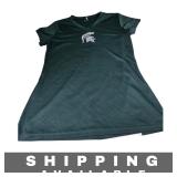 T Shirt Michigan State Spartans V Neck Green L