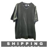 T Shirt GAP Knit V Neck Olive Green Collar L