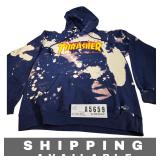 Thrasher Bleached Tie-Dye Pullover Hoodie Small