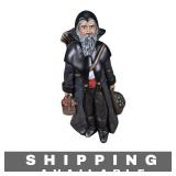10 Inch  Old World Santa Black Peter Statue