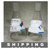 1000ml Kontes Glass Erlenmeyer Flask Lot of 2