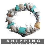 Seashell Beach Wreath Coastal Grapevine Decor