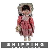 18 Inch Fine Porcelain Collectible Doll New in Box