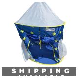 Kids Foldable Rocket Ship Play Tent