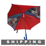Umbrella Disney Mickey Mouse Kids Red Blue MVP 28