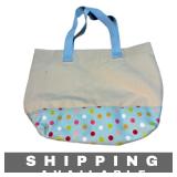 Canvas Tote Bag Polka Dots
