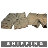 Shorts Carhartt Khaki Tan Cargo Lot of 2 Size 36