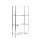 Stationary Wire Shelving Unit Silver New in Box