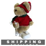 Teddy Bear Plush Skating Figure Motion Used
