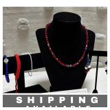 Dangling Earrings, Bracelet and Necklace Lot of 5
