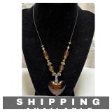 Dichroic Heart Necklace