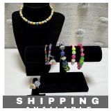 Jewelries Rainbow and Heart Design Lot of Eight