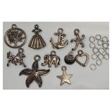 Pack of 10 Charms with 15 Jump Rings